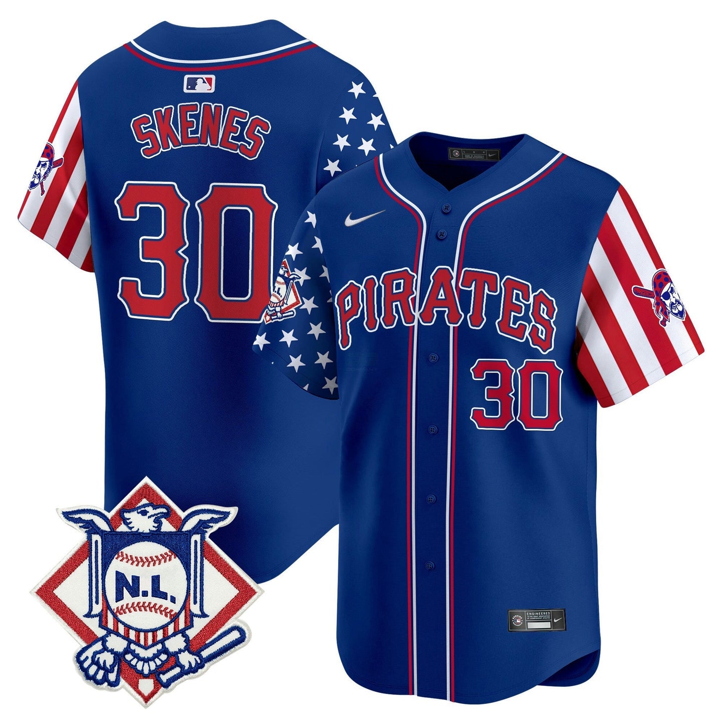 Camisa MLB Men’s Pittsburgh 2024 Fourth of July Vapor Premier Limited Jersey