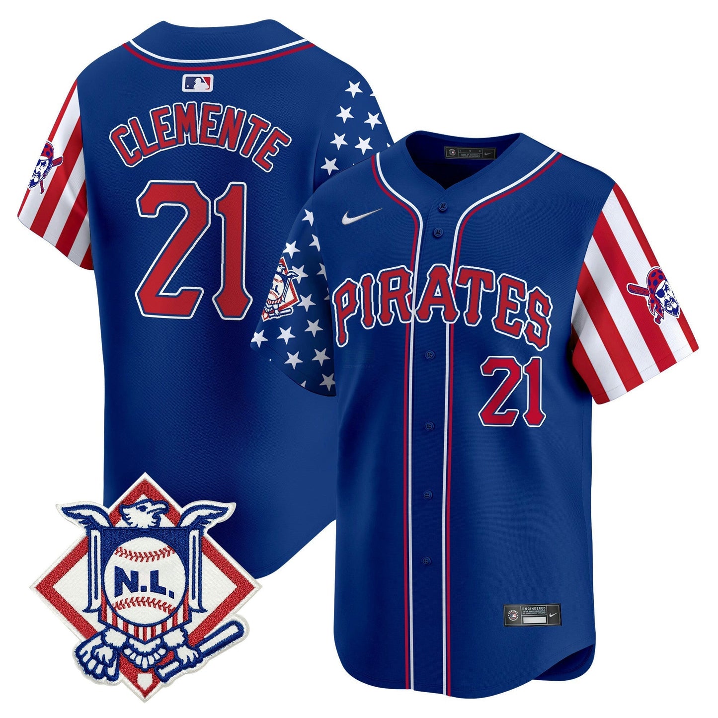Camisa MLB Men’s Pittsburgh 2024 Fourth of July Vapor Premier Limited Jersey