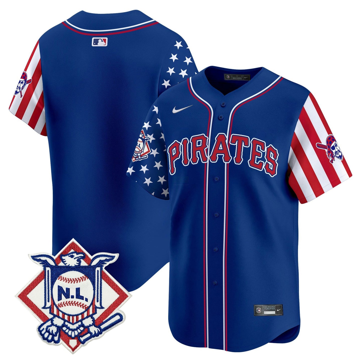 Camisa MLB Men’s Pittsburgh 2024 Fourth of July Vapor Premier Limited Jersey