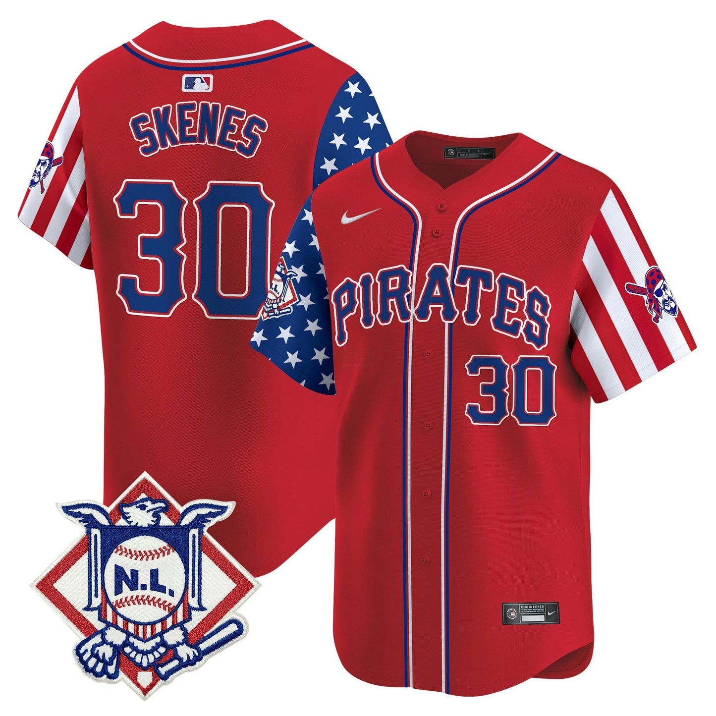 Camisa MLB Men’s Pittsburgh 2024 Fourth of July Vapor Premier Limited Jersey