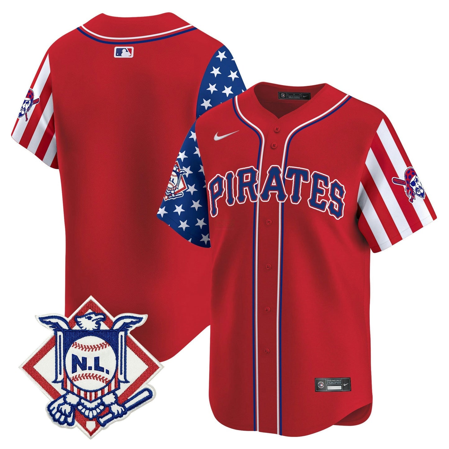 Camisa MLB Men’s Pittsburgh 2024 Fourth of July Vapor Premier Limited Jersey