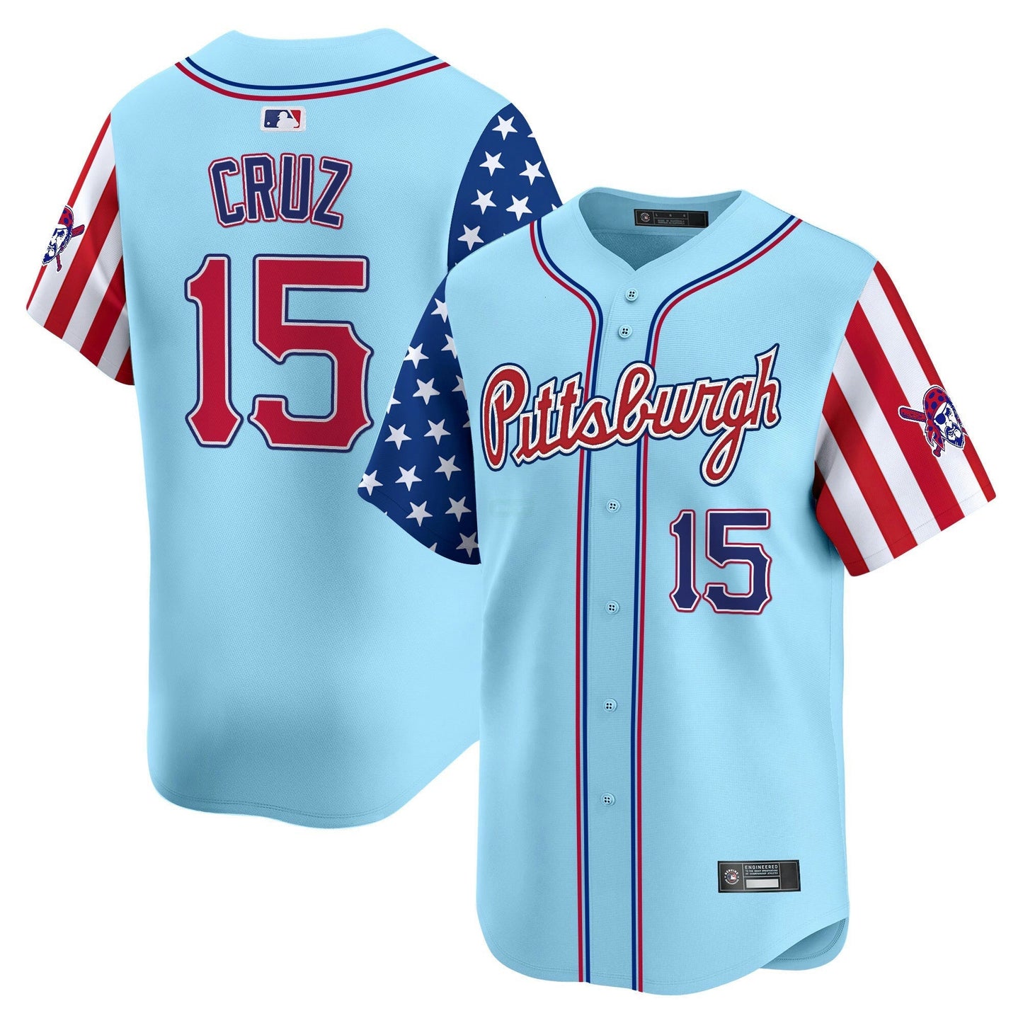 Camisa MLB Men’s Pittsburgh 2025 Independence Day Vapor Premier Limited Jersey