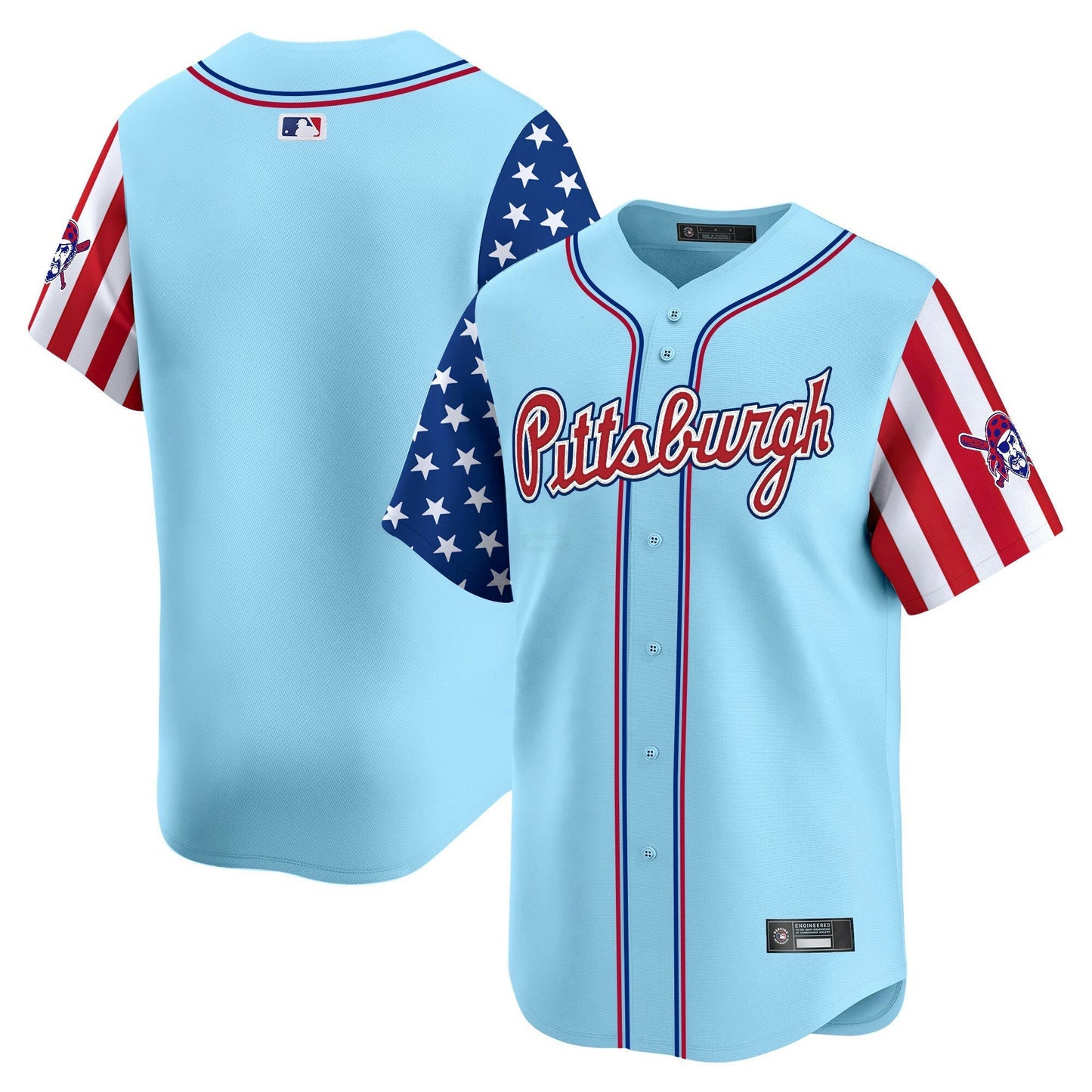 Camisa MLB Men’s Pittsburgh 2025 Independence Day Vapor Premier Limited Jersey