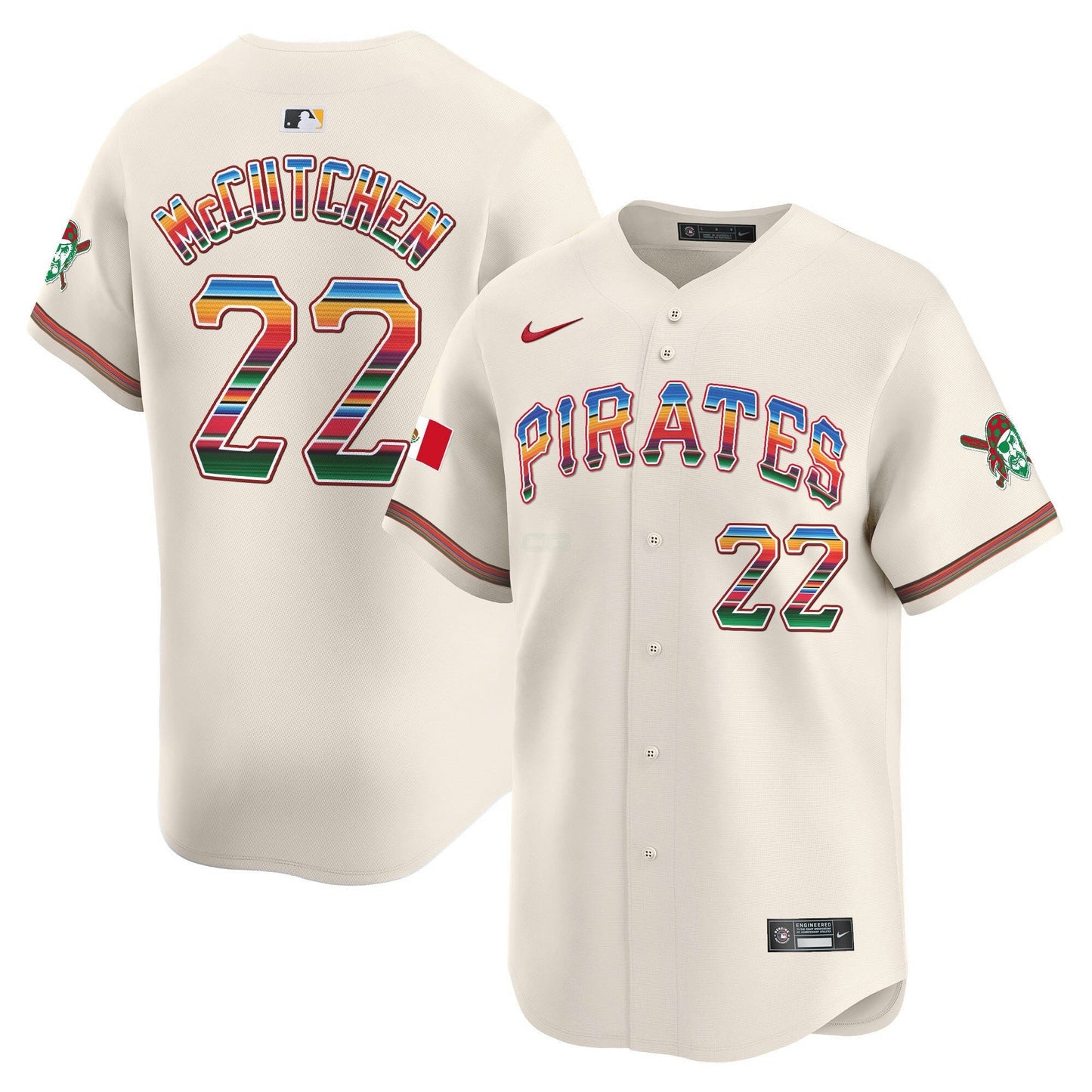 Camisa MLB Men’s Pittsburgh Mexico Vapor Premier Limited Jersey