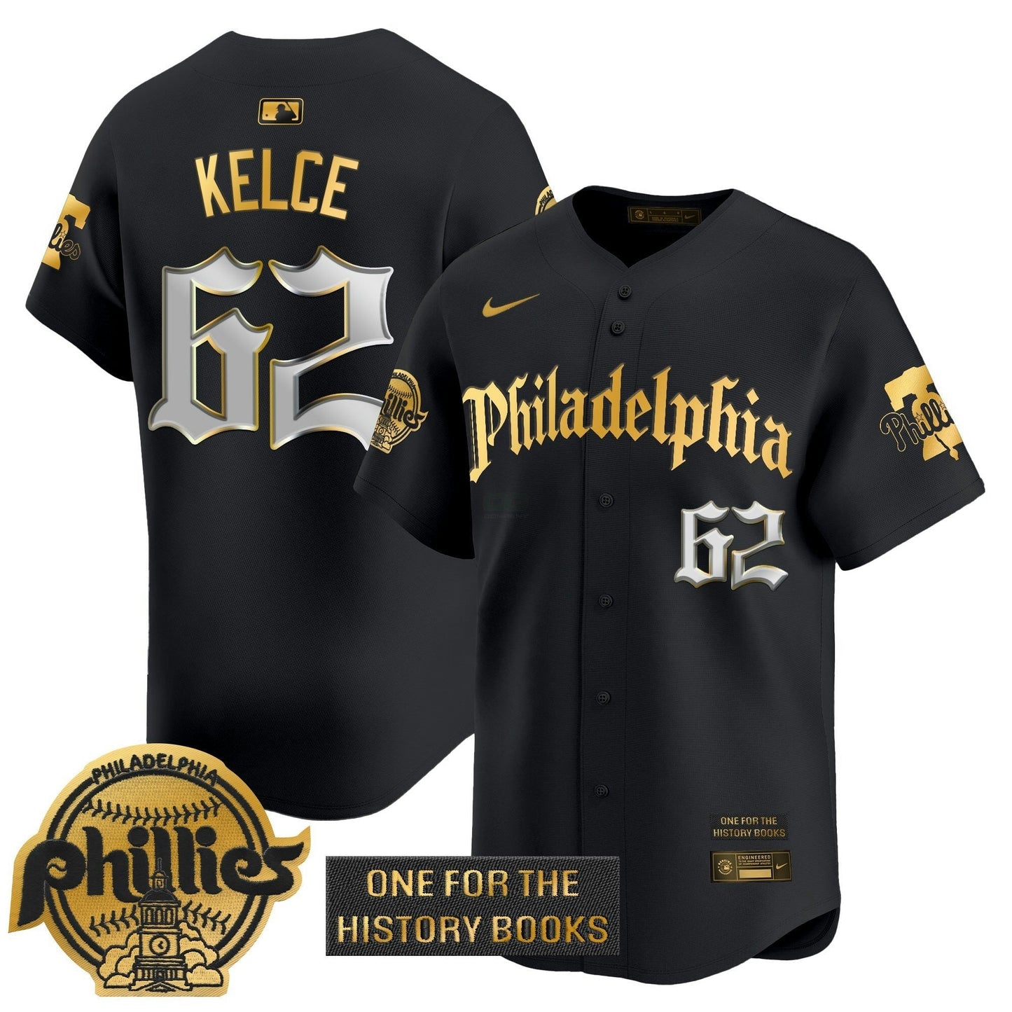 Camisa MLB Men’s ‘Retro Newspaper Edition’ Dourada Vapor Premier Limited Jersey