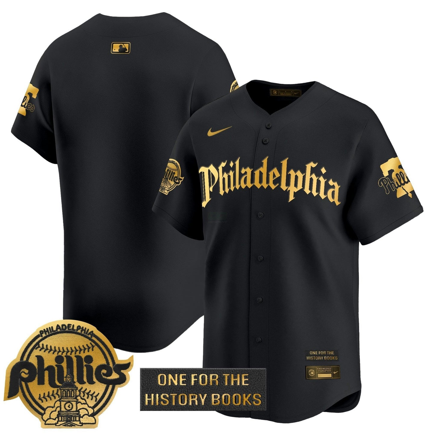 Camisa MLB Men’s ‘Retro Newspaper Edition’ Dourada Vapor Premier Limited Jersey