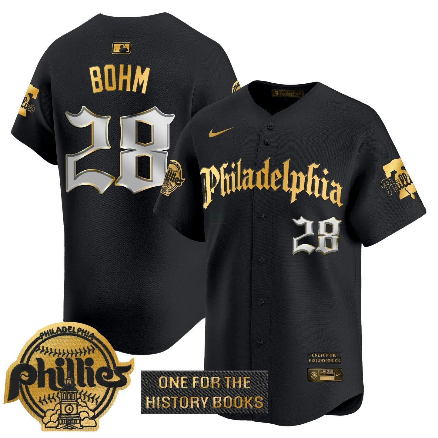Camisa MLB Men’s ‘Retro Newspaper Edition’ Dourada Vapor Premier Limited Jersey