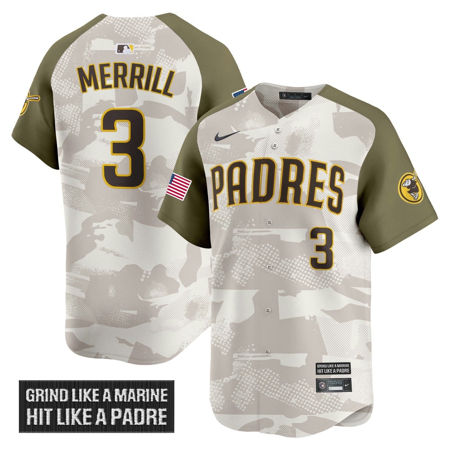 Camisa MLB Men’s San Diego 2025 Armed Forces Day Vapor Premier Limited Jersey