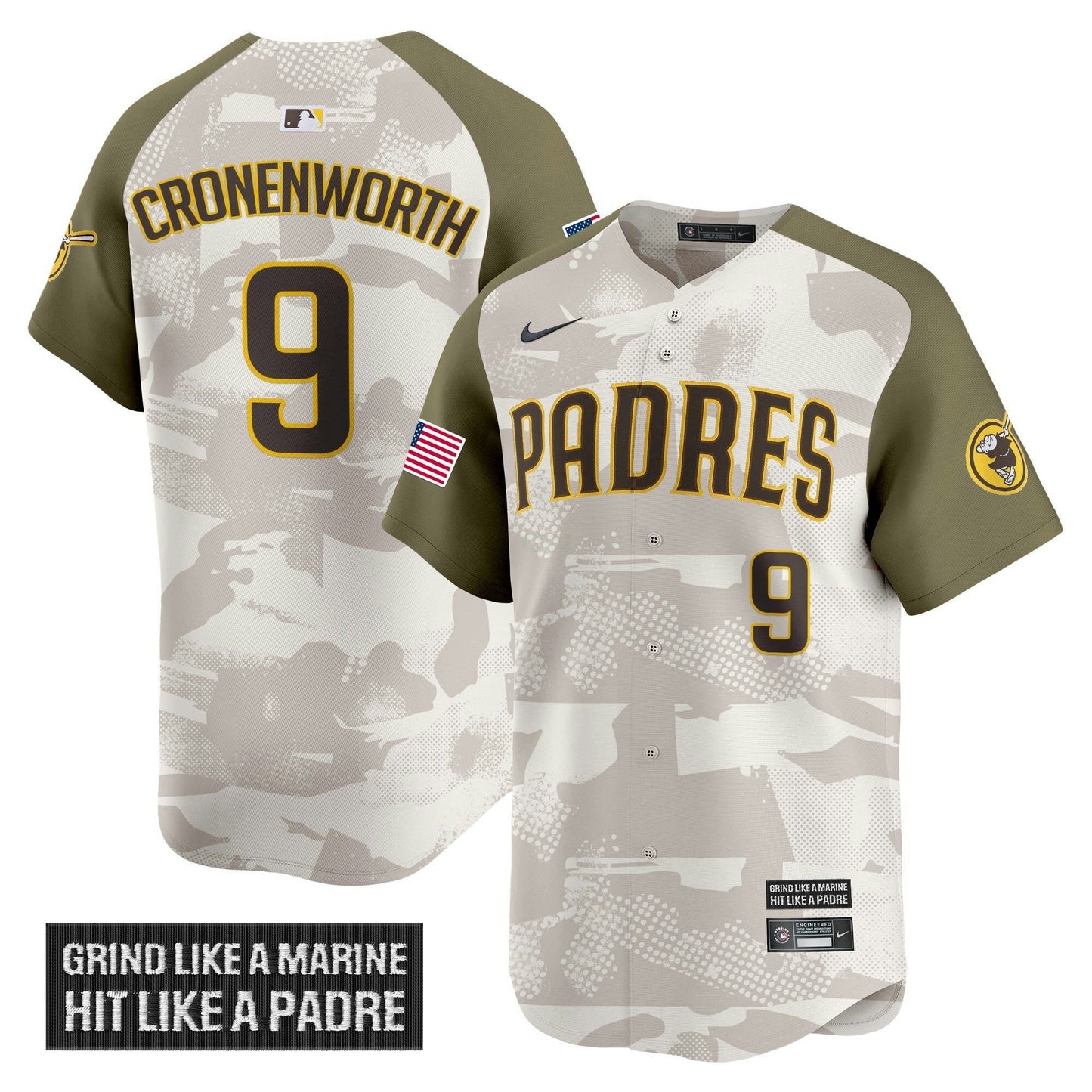 Camisa MLB Men’s San Diego 2025 Armed Forces Day Vapor Premier Limited Jersey