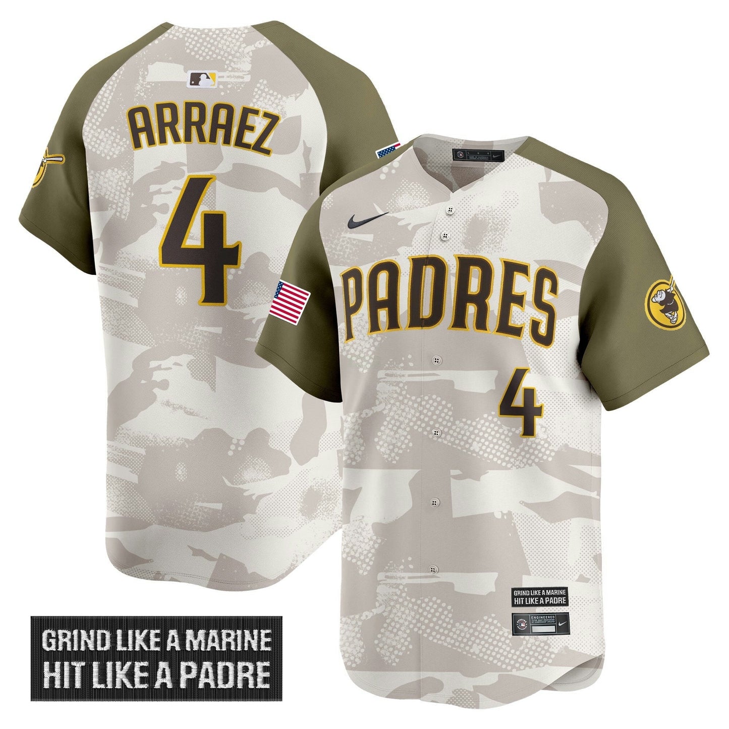 Camisa MLB Men’s San Diego 2025 Armed Forces Day Vapor Premier Limited Jersey