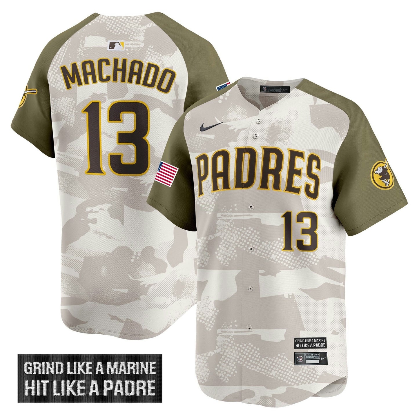 Camisa MLB Men’s San Diego 2025 Armed Forces Day Vapor Premier Limited Jersey
