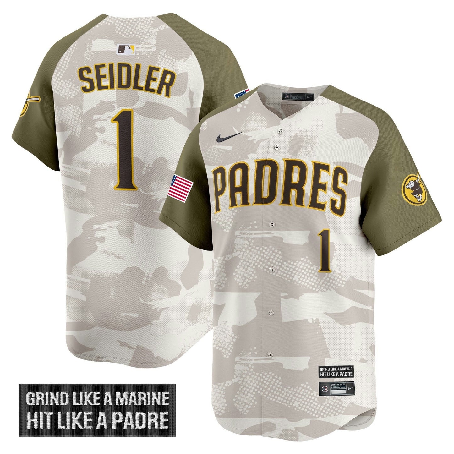 Camisa MLB Men’s San Diego 2025 Armed Forces Day Vapor Premier Limited Jersey
