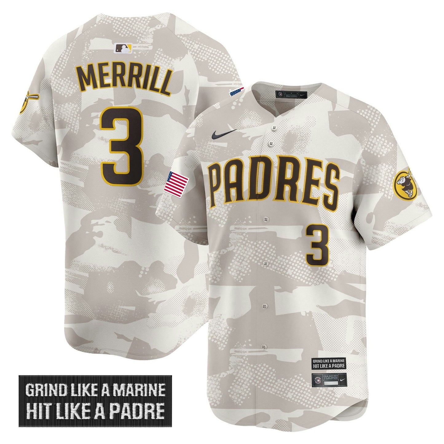 Camisa MLB Men’s San Diego 2025 Armed Forces Day Vapor Premier Limited Jersey