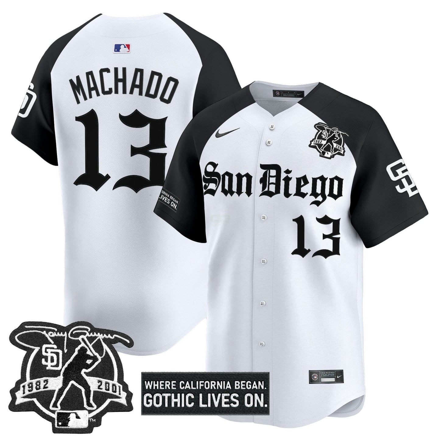 Camisa MLB Men’s San Diego ‘Gothic Edition’ Vapor Premier Limited Jersey