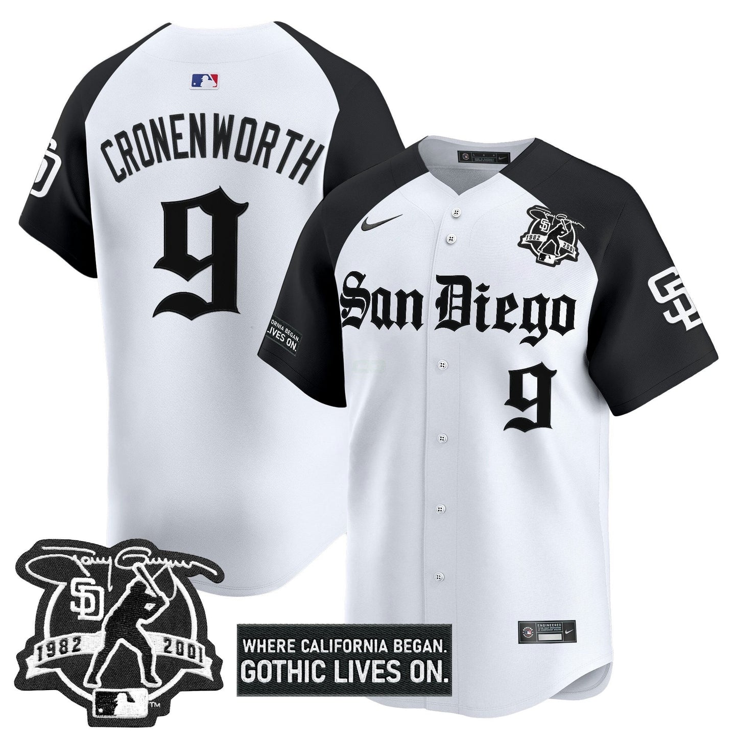 Camisa MLB Men’s San Diego ‘Gothic Edition’ Vapor Premier Limited Jersey