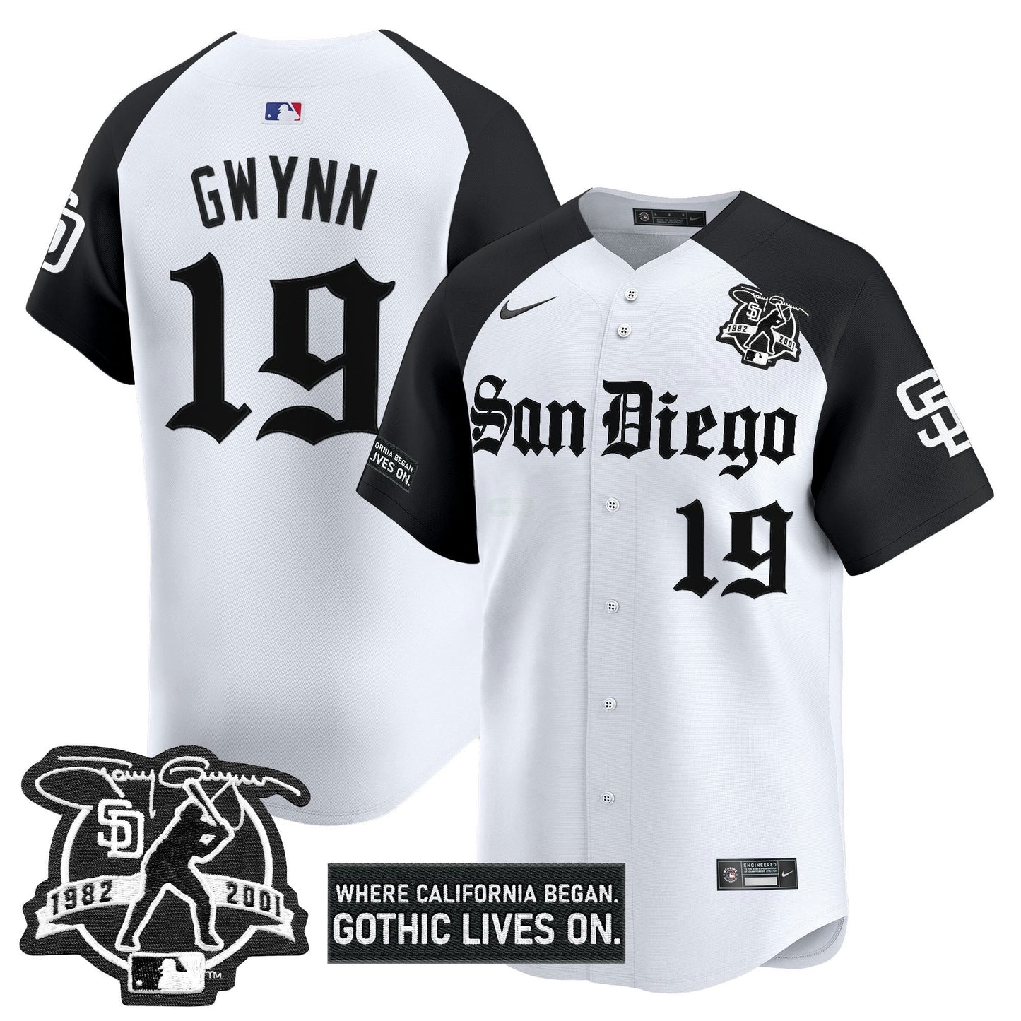 Camisa MLB Men’s San Diego ‘Gothic Edition’ Vapor Premier Limited Jersey