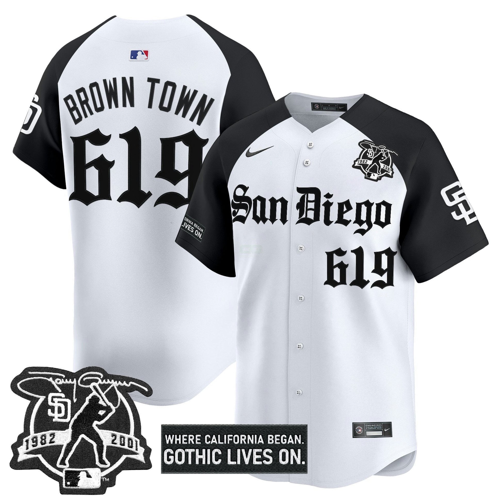 Camisa MLB Men’s San Diego ‘Gothic Edition’ Vapor Premier Limited Jersey