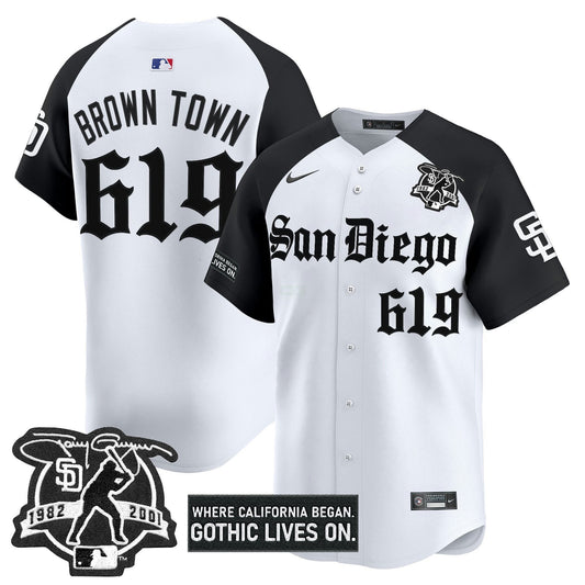 Camisa MLB Men’s San Diego ‘Gothic Edition’ Vapor Premier Limited Jersey