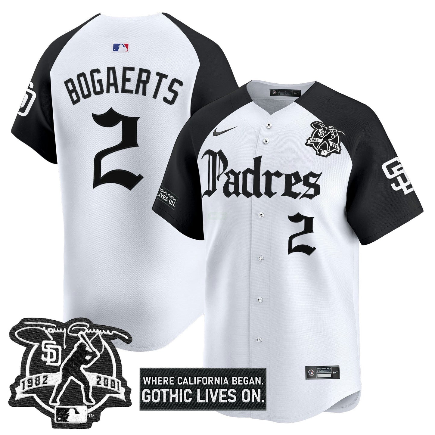 Camisa MLB Men’s San Diego ‘Gothic Edition’ Vapor Premier Limited Jersey V2