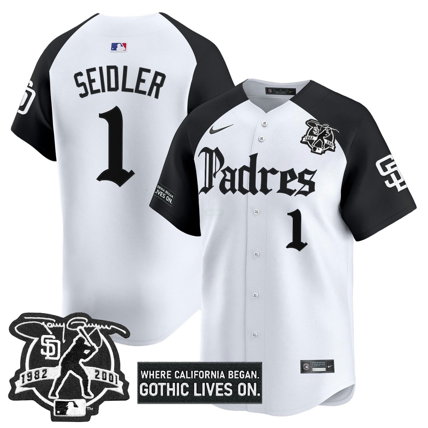 Camisa MLB Men’s San Diego ‘Gothic Edition’ Vapor Premier Limited Jersey V2