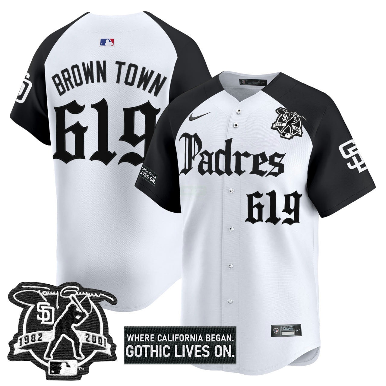 Camisa MLB Men’s San Diego ‘Gothic Edition’ Vapor Premier Limited Jersey V2