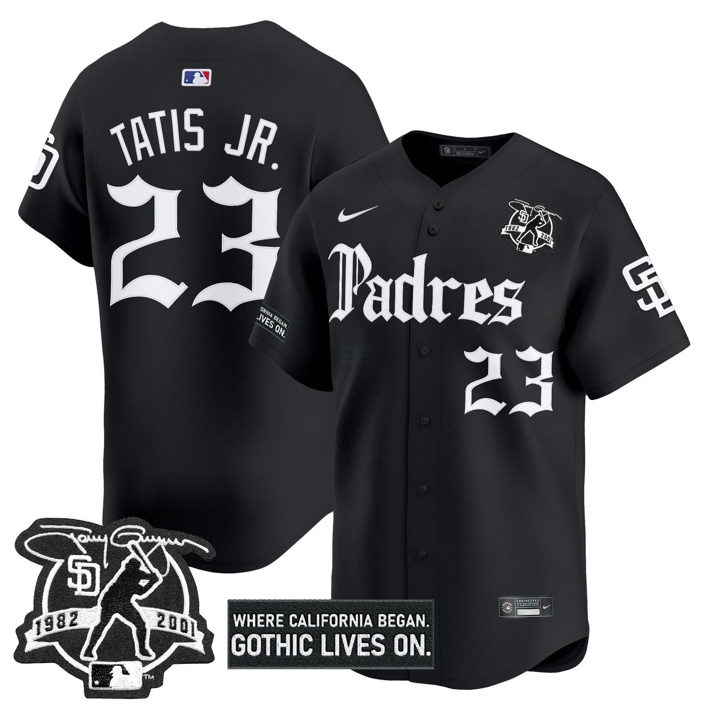 Camisa MLB Men’s San Diego ‘Gothic Edition’ Vapor Premier Limited Jersey V2