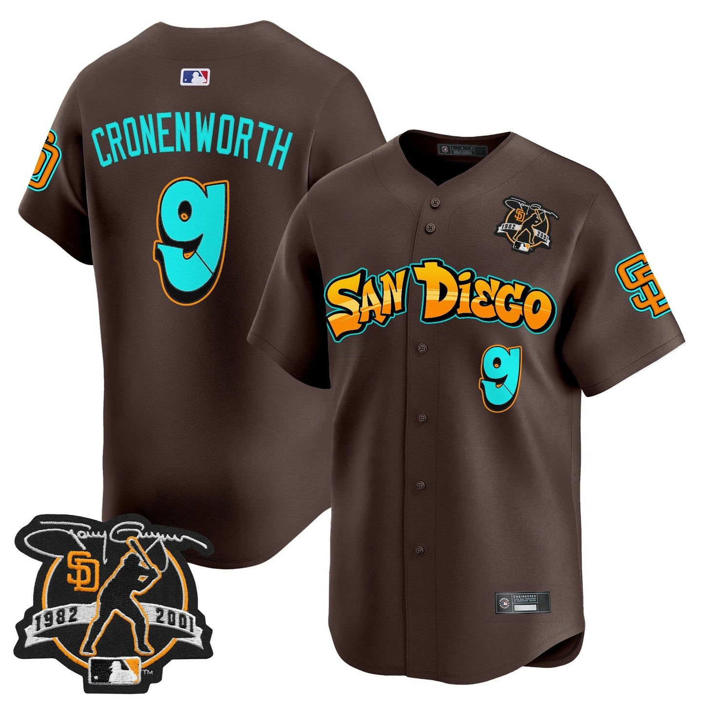 Camisa MLB Men’s San Diego ‘Graffiti Barrio Edition’ Vapor Premier Limited Jersey