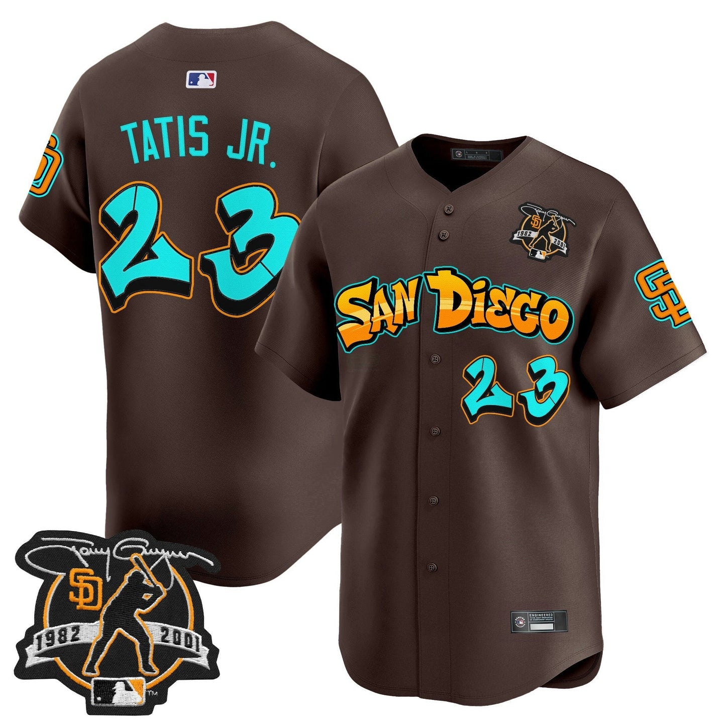 Camisa MLB Men’s San Diego ‘Graffiti Barrio Edition’ Vapor Premier Limited Jersey