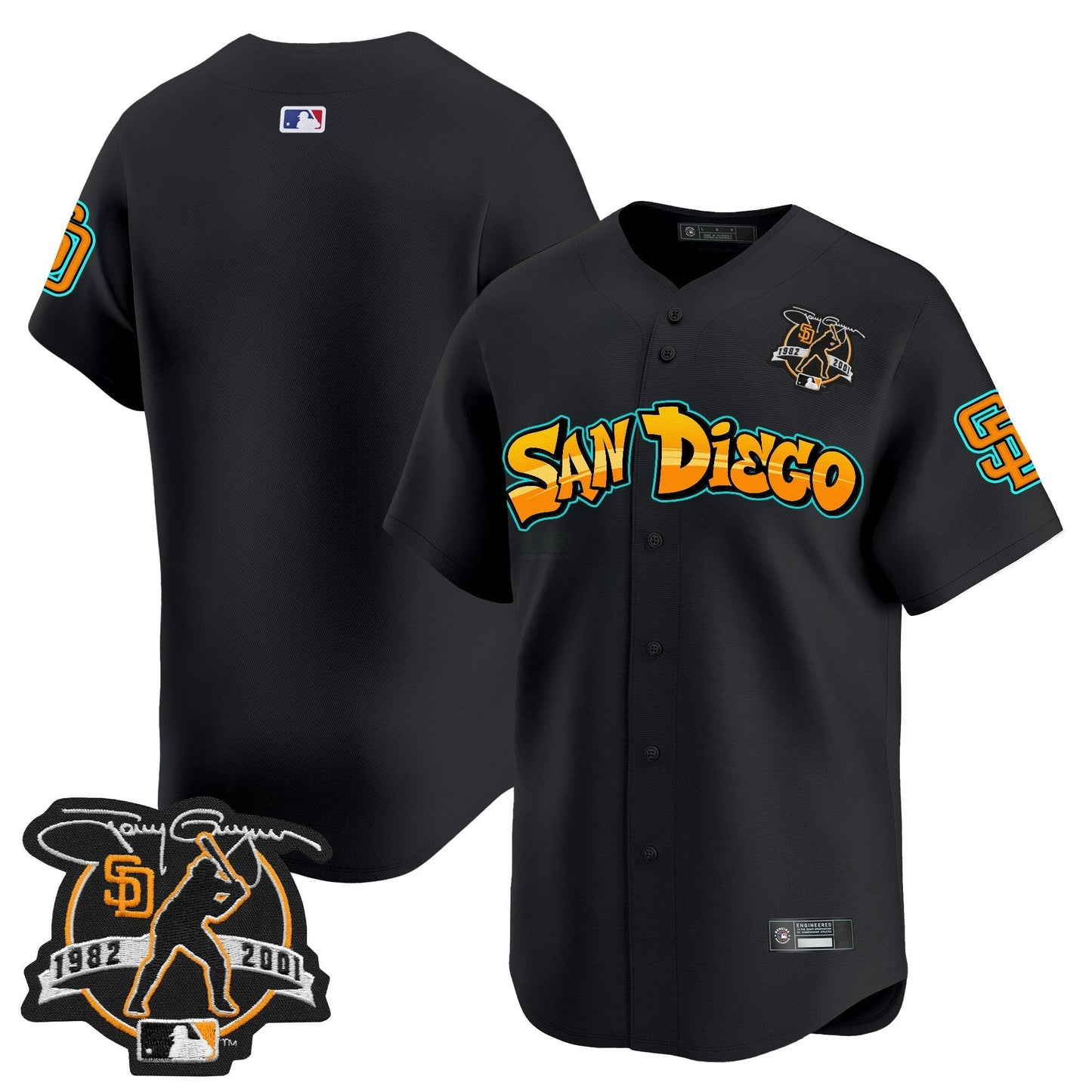 Camisa MLB Men’s San Diego ‘Graffiti Barrio Edition’ Vapor Premier Limited Jersey
