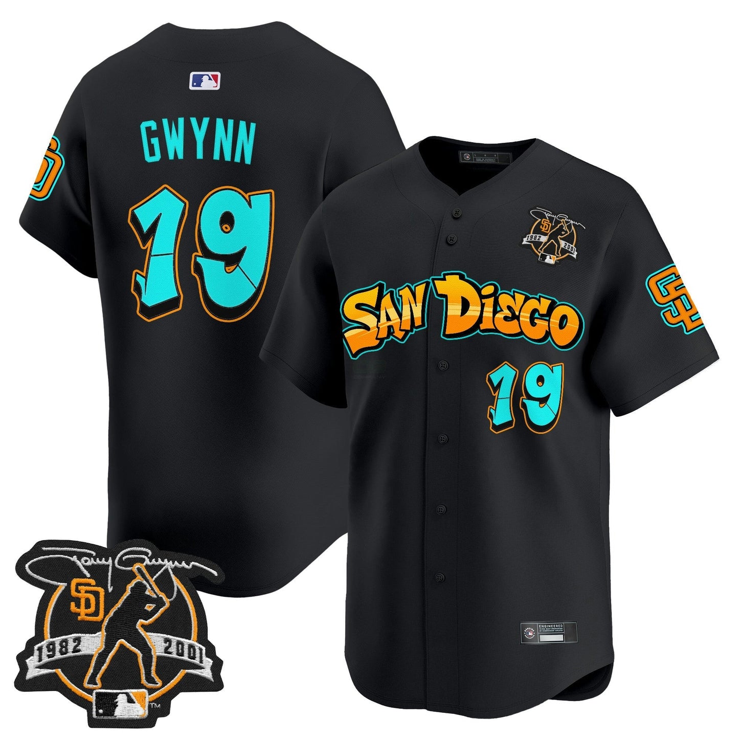 Camisa MLB Men’s San Diego ‘Graffiti Barrio Edition’ Vapor Premier Limited Jersey