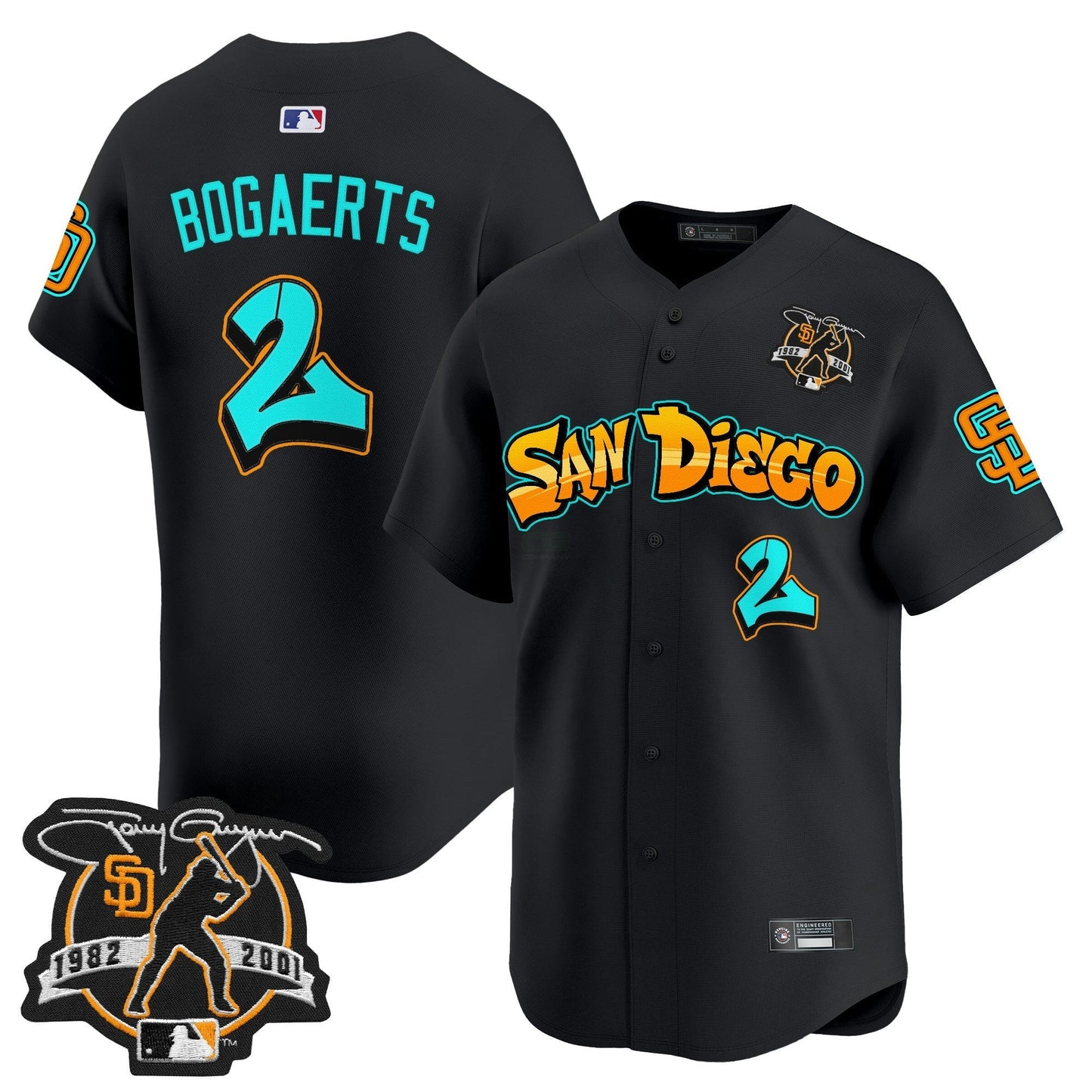 Camisa MLB Men’s San Diego ‘Graffiti Barrio Edition’ Vapor Premier Limited Jersey