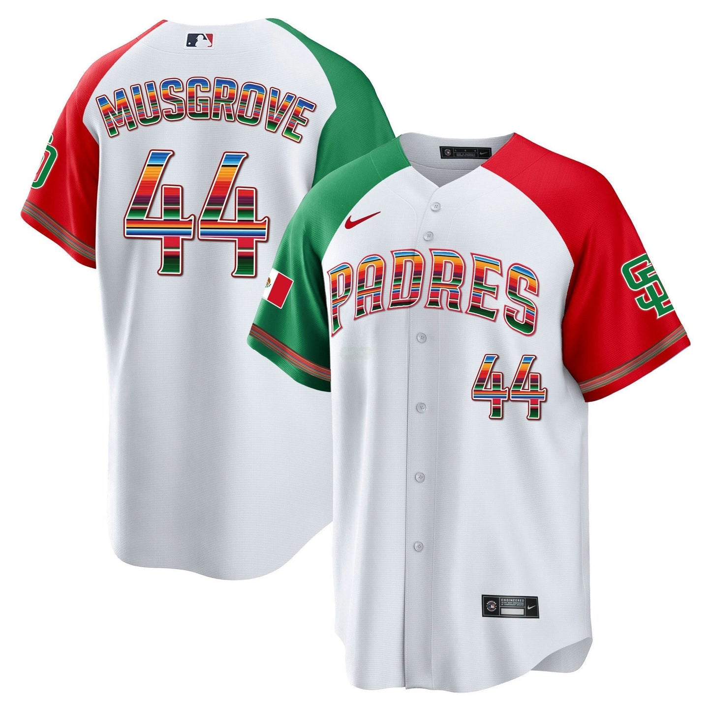 Camisa MLB Men’s San Diego Mexico Cool Base Limited Jersey