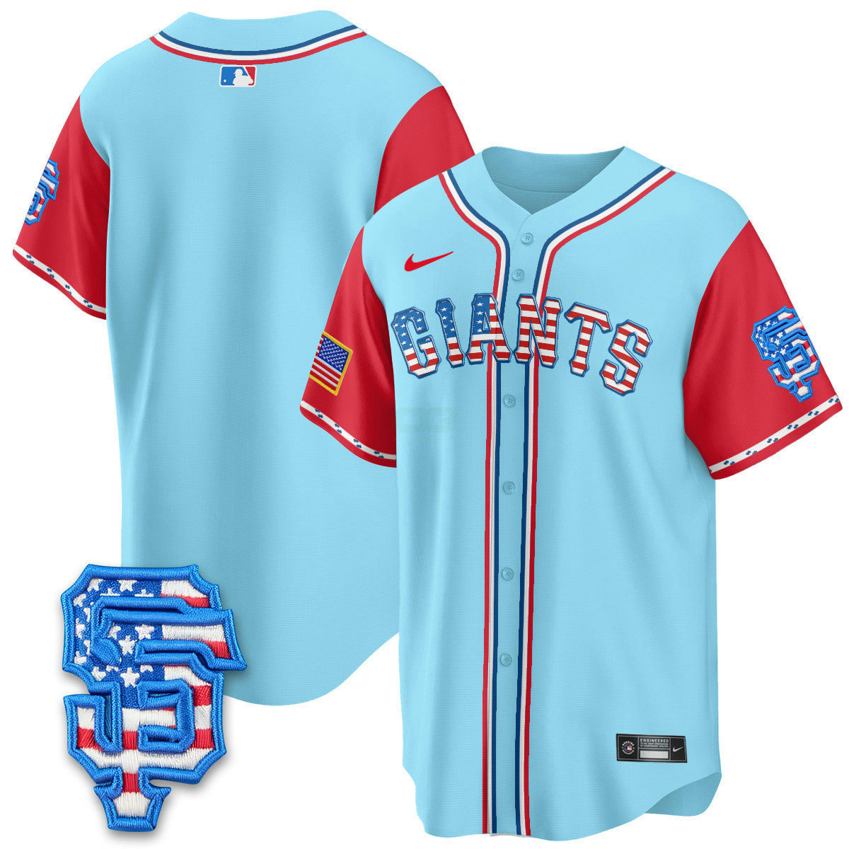 Camisa MLB Men’s San Francisco 2025 Fourth of July Vapor Premier Limited Jersey