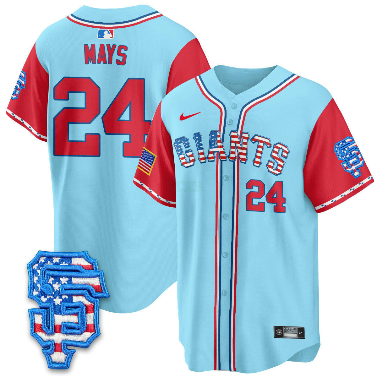Camisa MLB Men’s San Francisco 2025 Fourth of July Vapor Premier Limited Jersey
