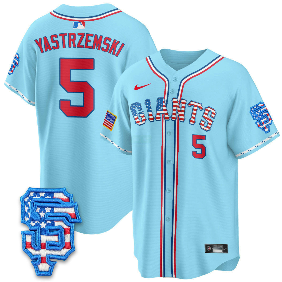 Camisa MLB Men’s San Francisco 2025 Fourth of July Vapor Premier Limited Jersey