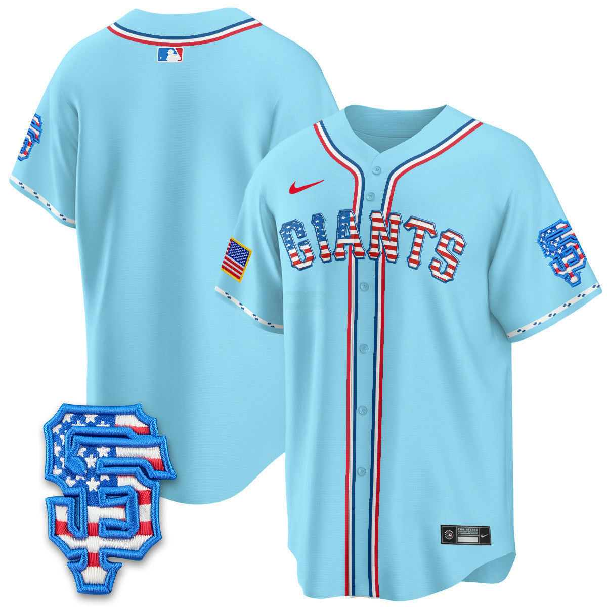 Camisa MLB Men’s San Francisco 2025 Fourth of July Vapor Premier Limited Jersey