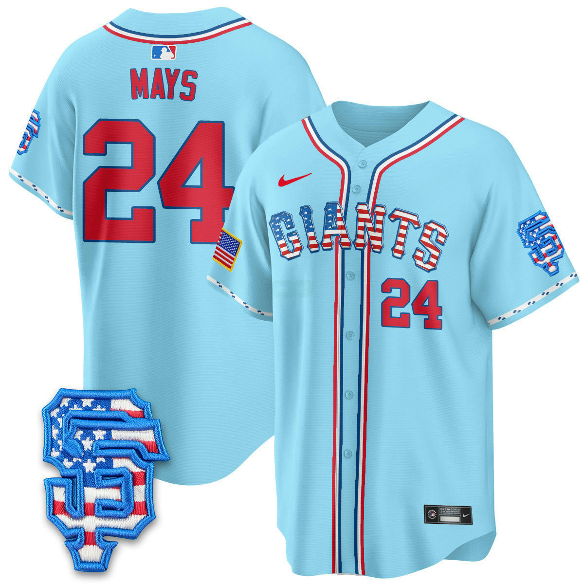 Camisa MLB Men’s San Francisco 2025 Fourth of July Vapor Premier Limited Jersey