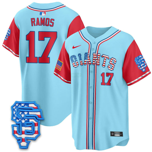 Camisa MLB Men’s San Francisco 2025 Fourth of July Vapor Premier Limited Jersey