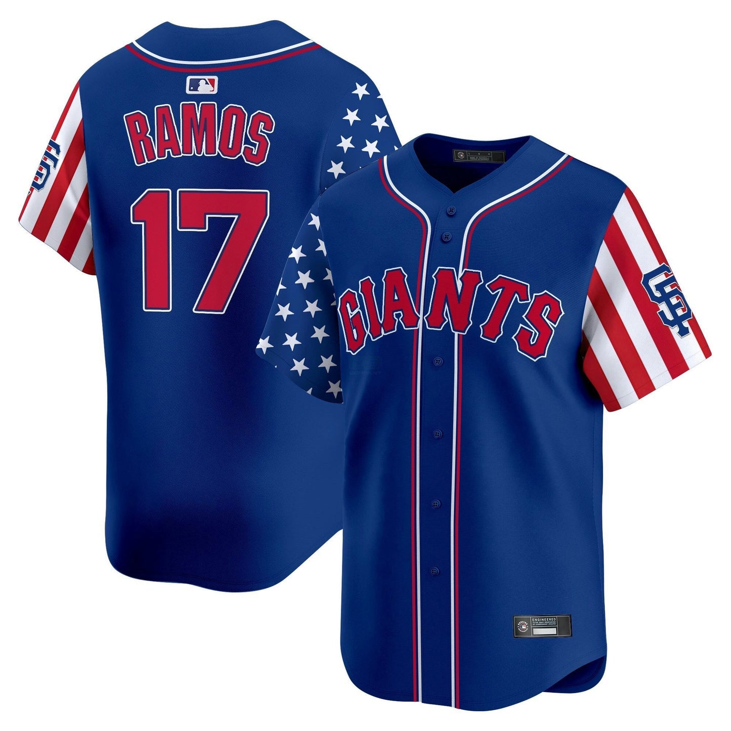 Camisa MLB Men’s San Francisco 2025 Independence Day Vapor Premier Limited Jersey