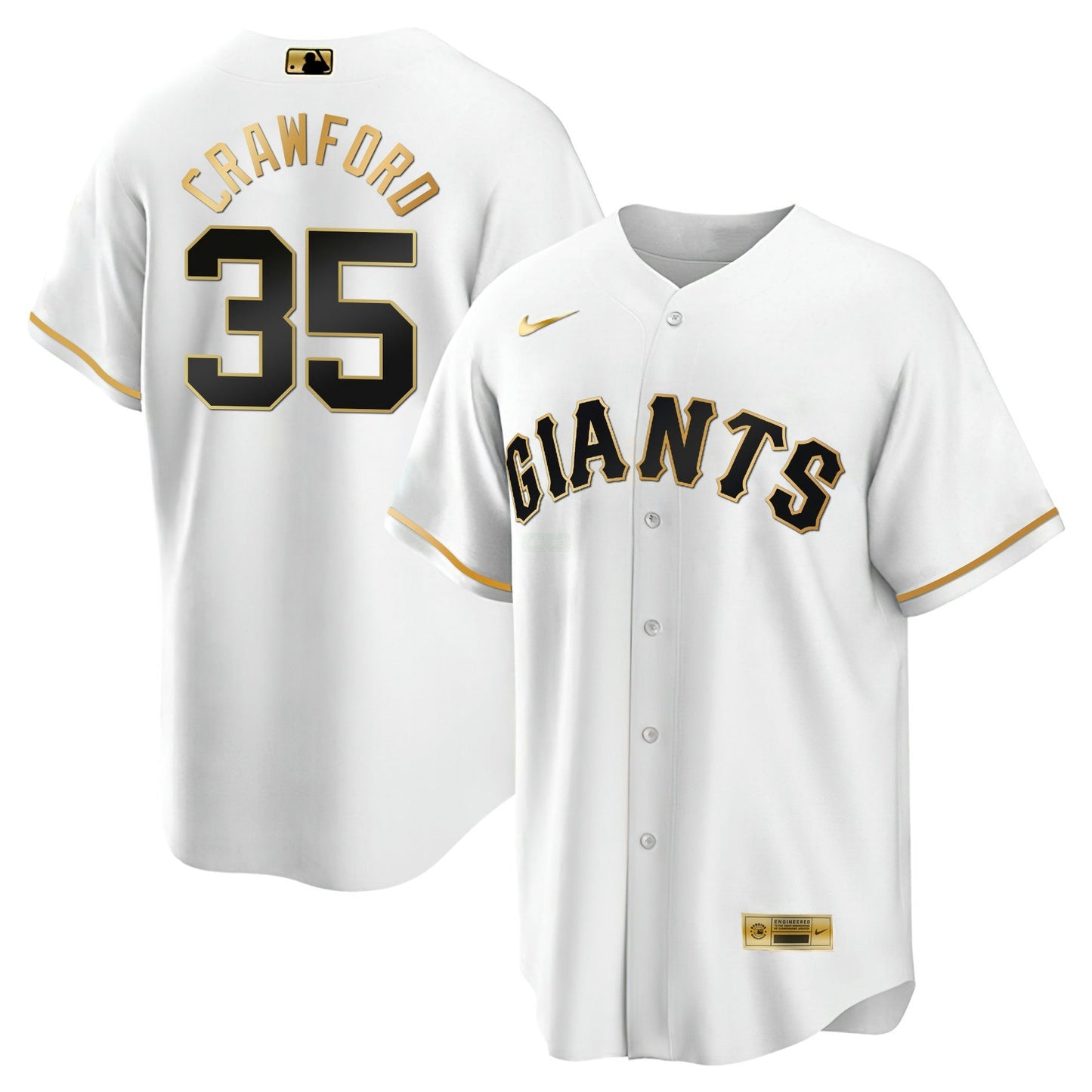 Camisa MLB Men’s San Francisco Black Limited & Dourada Jersey