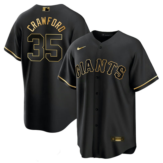 Camisa MLB Men’s San Francisco Black Limited & Dourada Jersey