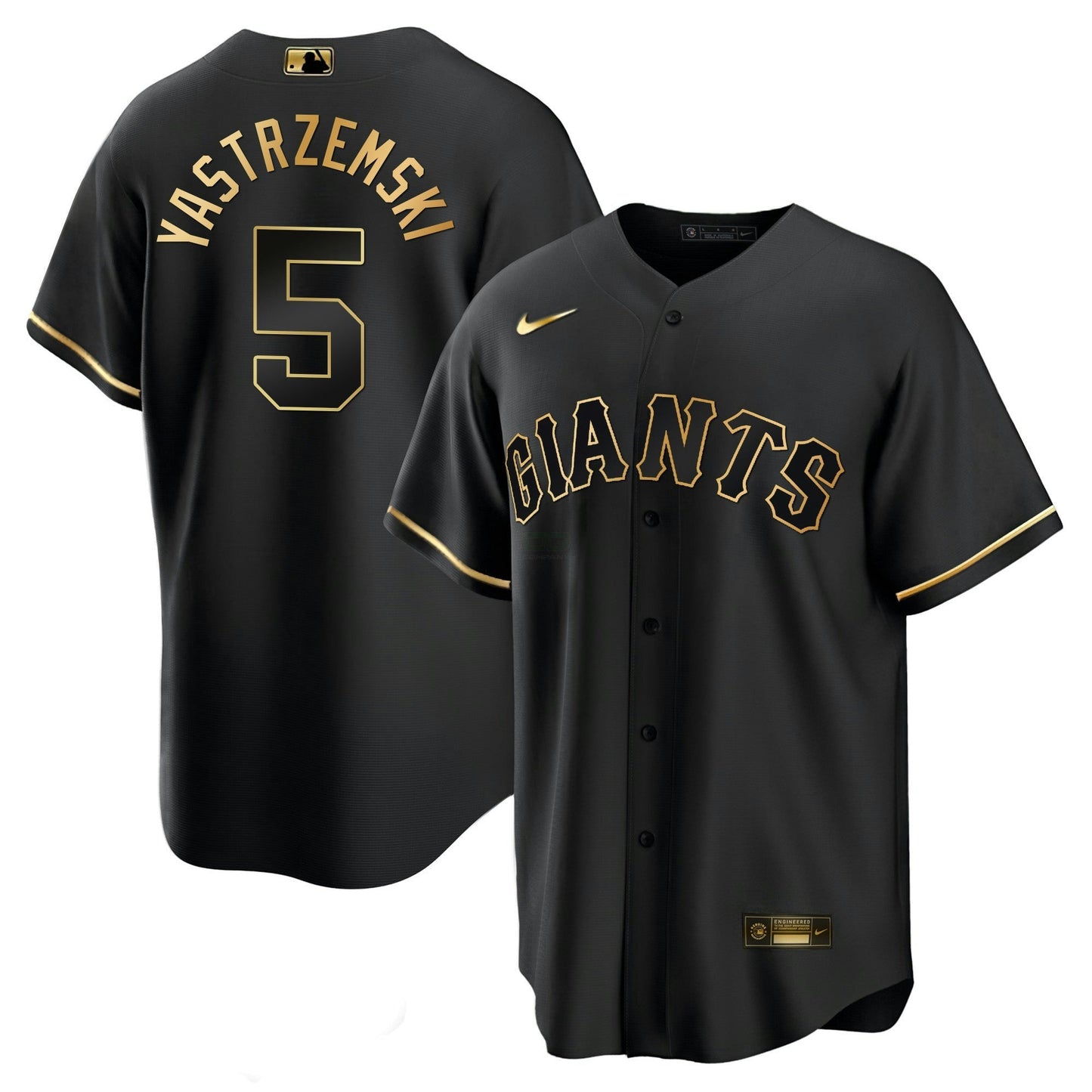 Camisa MLB Men’s San Francisco Black Limited & Dourada Jersey