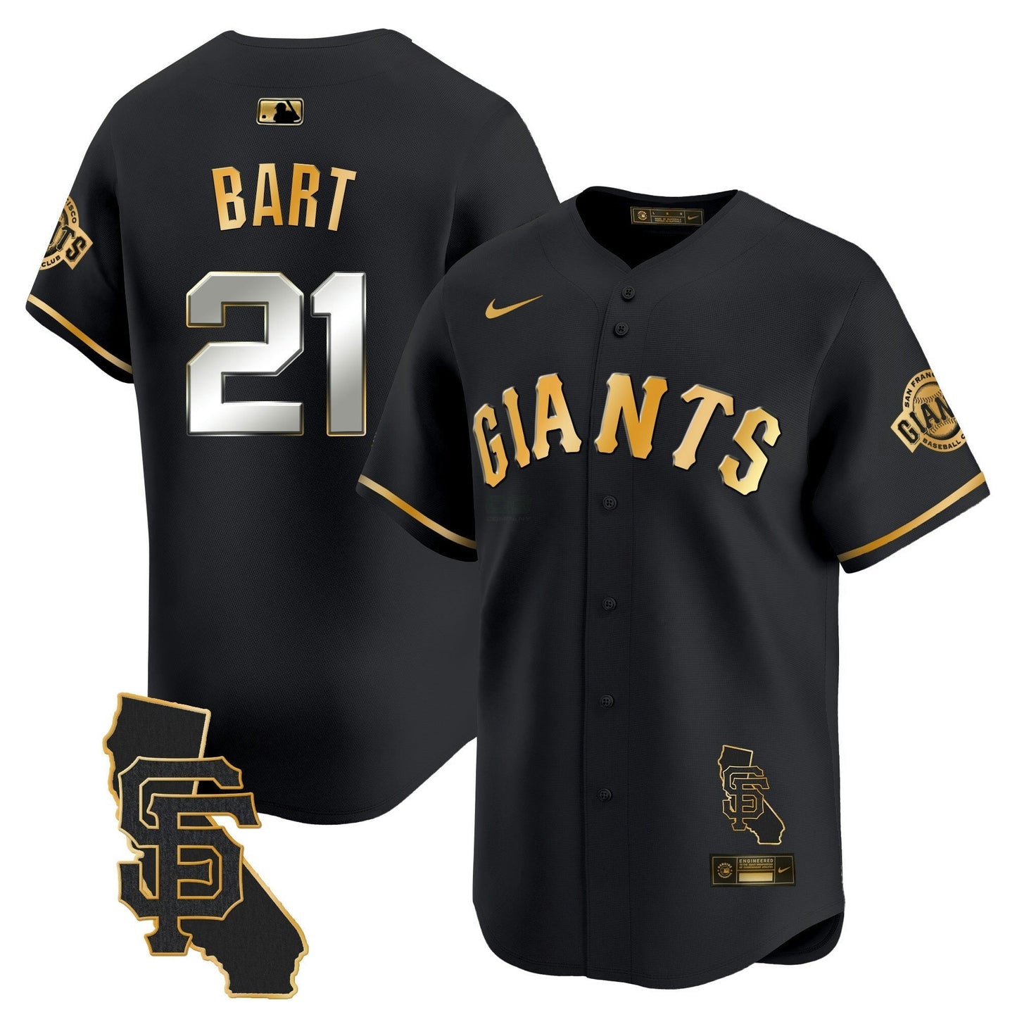 Camisa MLB Men’s San Francisco California Patch Vapor Premier Limited Jersey