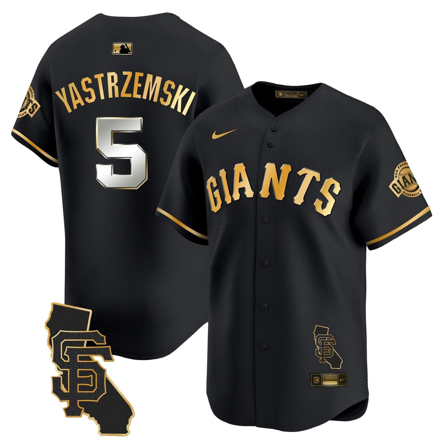 Camisa MLB Men’s San Francisco California Patch Vapor Premier Limited Jersey