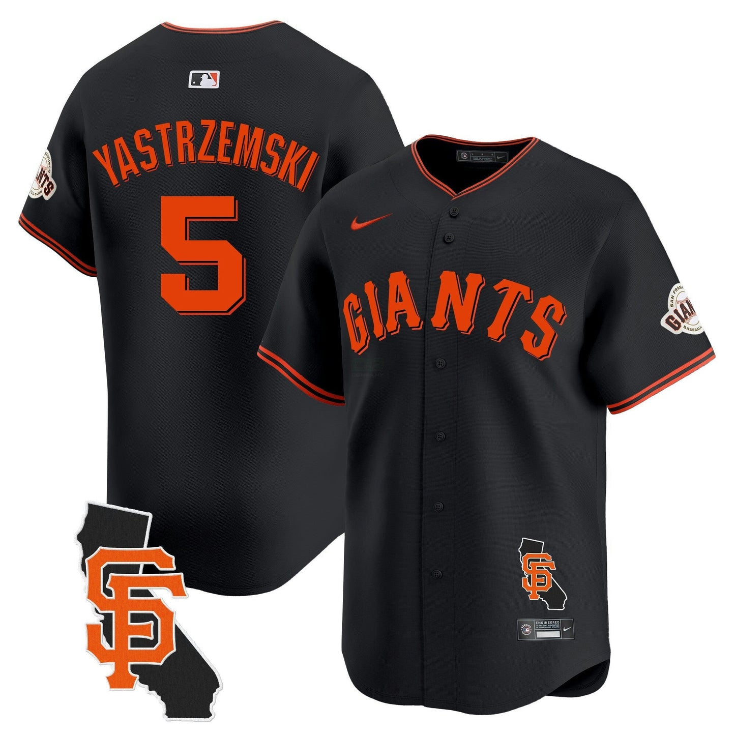 Camisa MLB Men’s San Francisco California Patch Vapor Premier Limited Jersey
