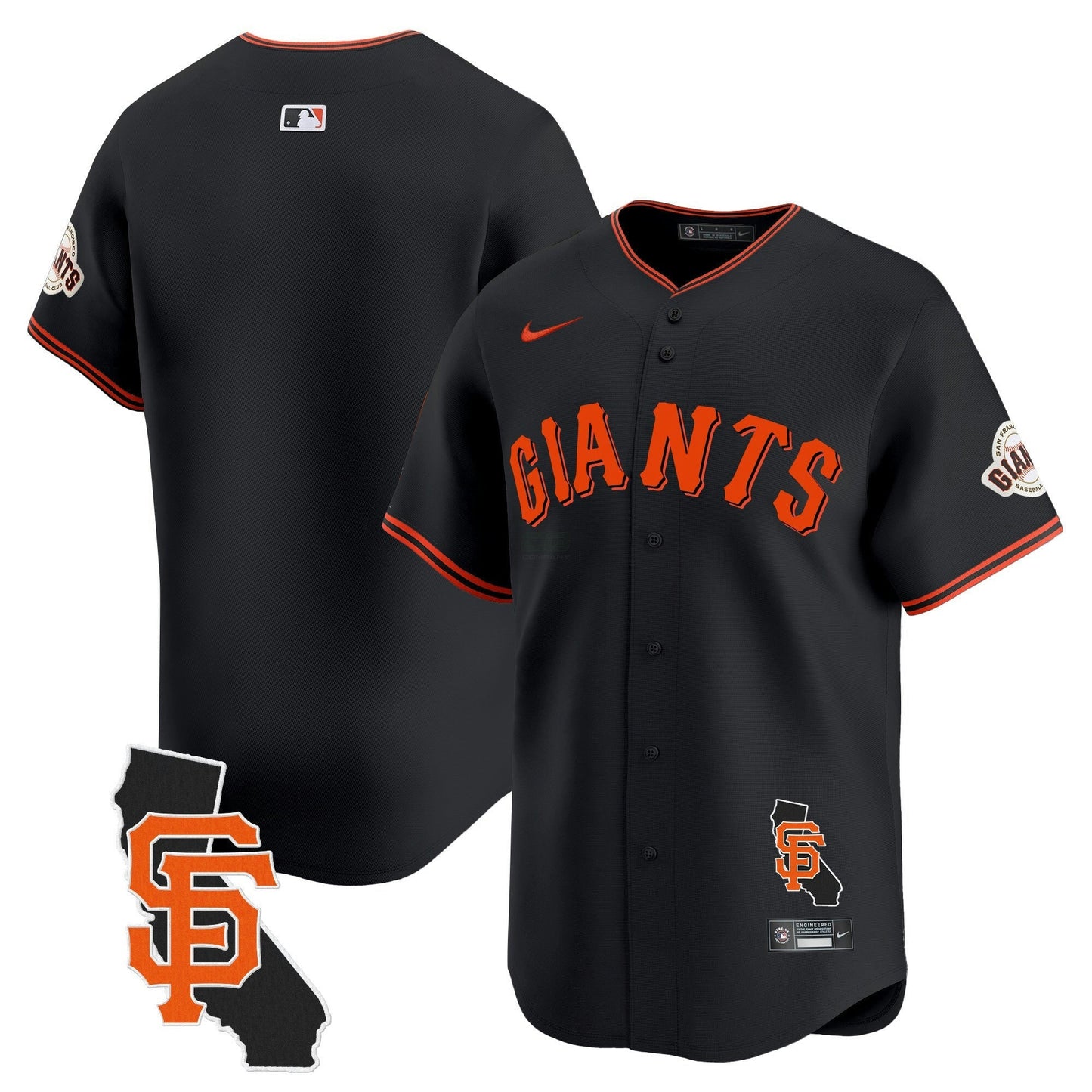 Camisa MLB Men’s San Francisco California Patch Vapor Premier Limited Jersey