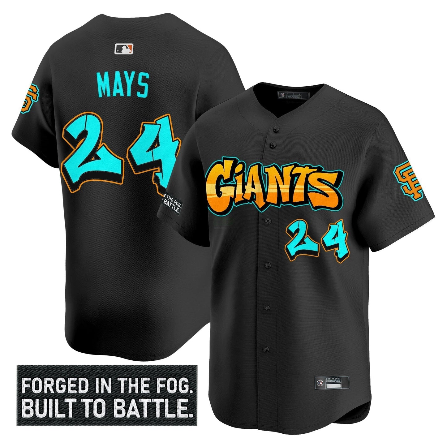 Camisa MLB Men’s San Francisco ‘Graffiti Fog City Drop’ Vapor Premier Limited Jersey
