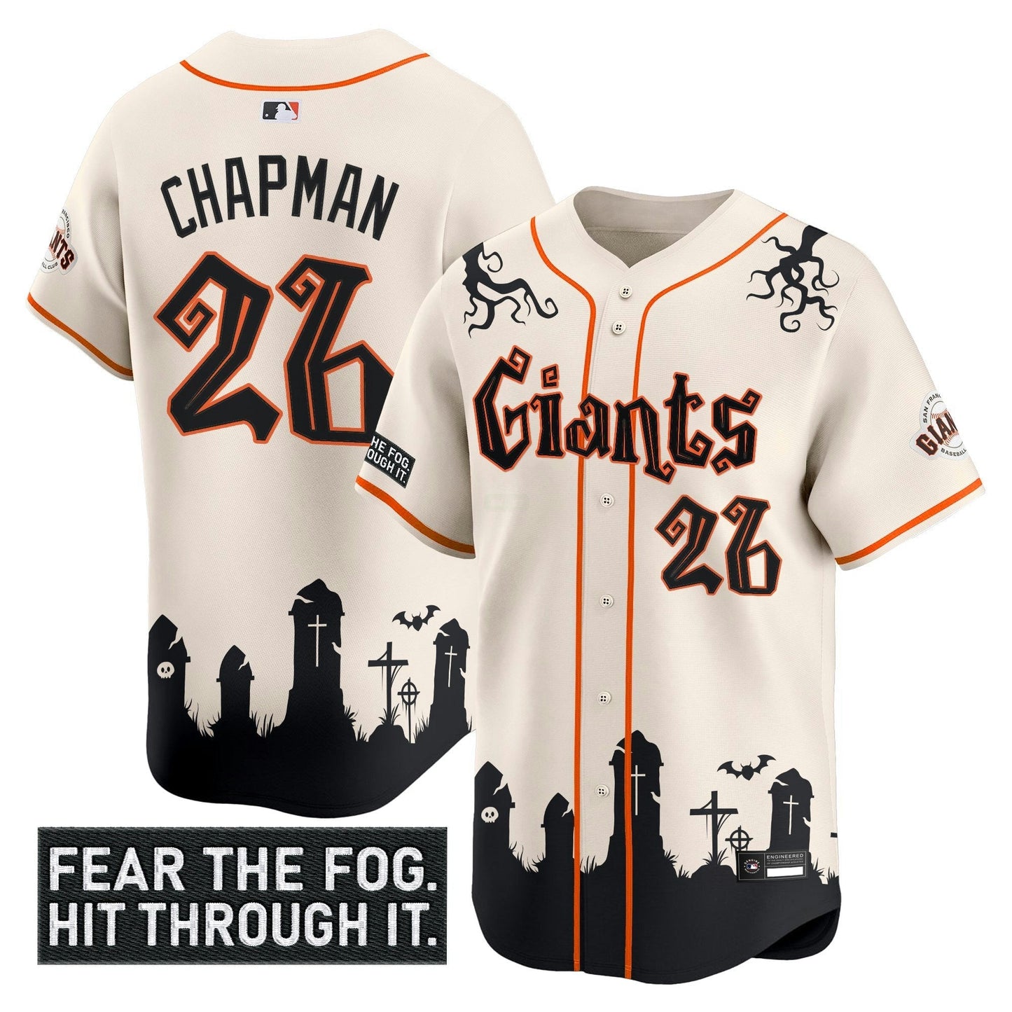 Camisa MLB Men’s San Francisco ‘Halloween Fog Edition’ Vapor Premier Limited Jersey