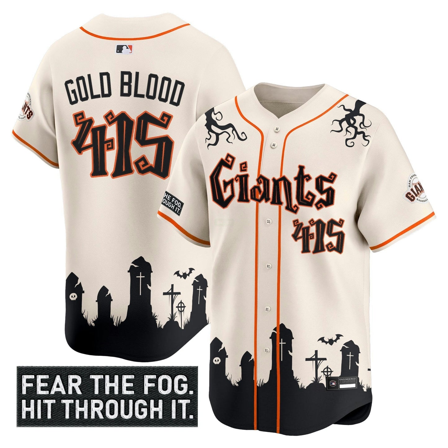 Camisa MLB Men’s San Francisco ‘Halloween Fog Edition’ Vapor Premier Limited Jersey