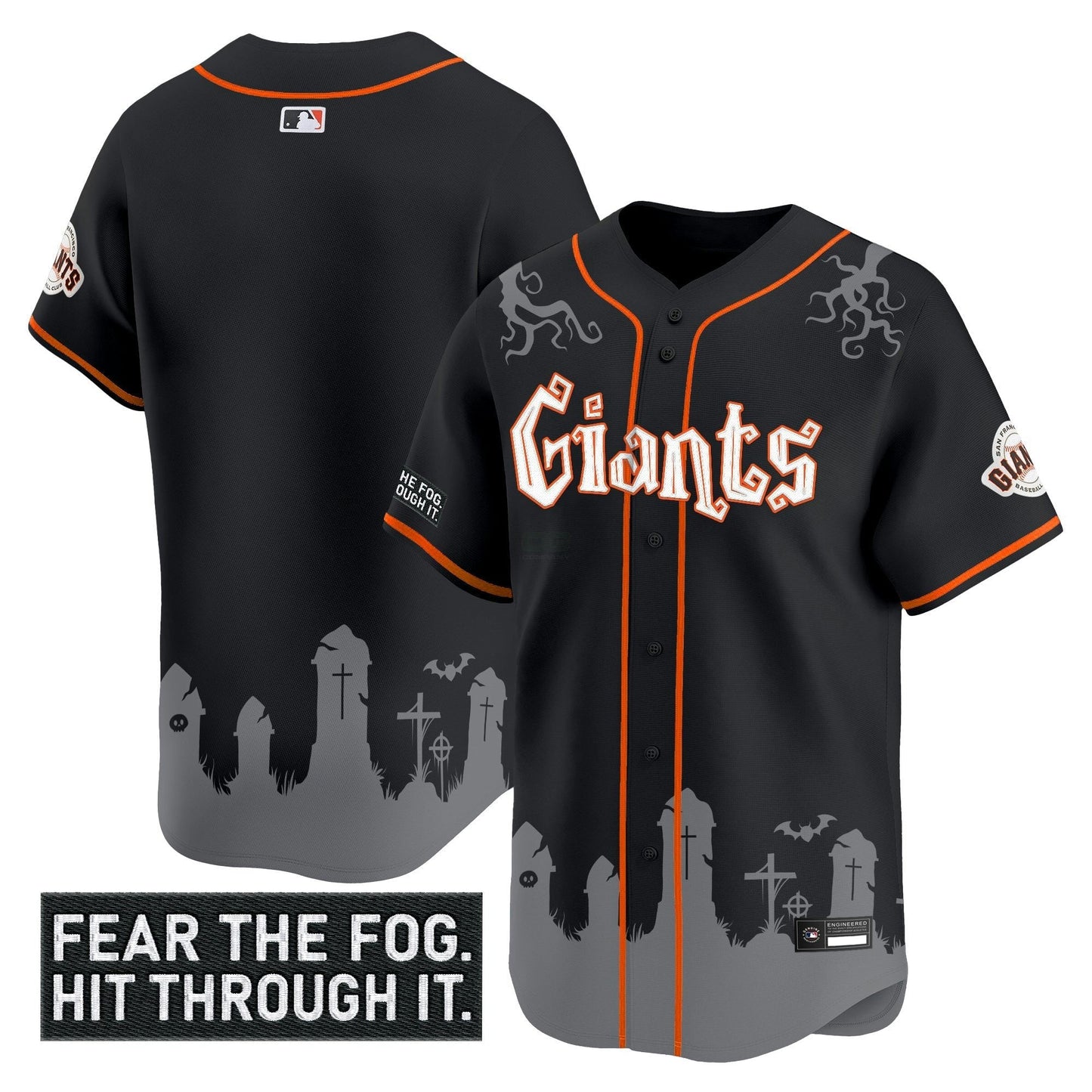 Camisa MLB Men’s San Francisco ‘Halloween Fog Edition’ Vapor Premier Limited Jersey